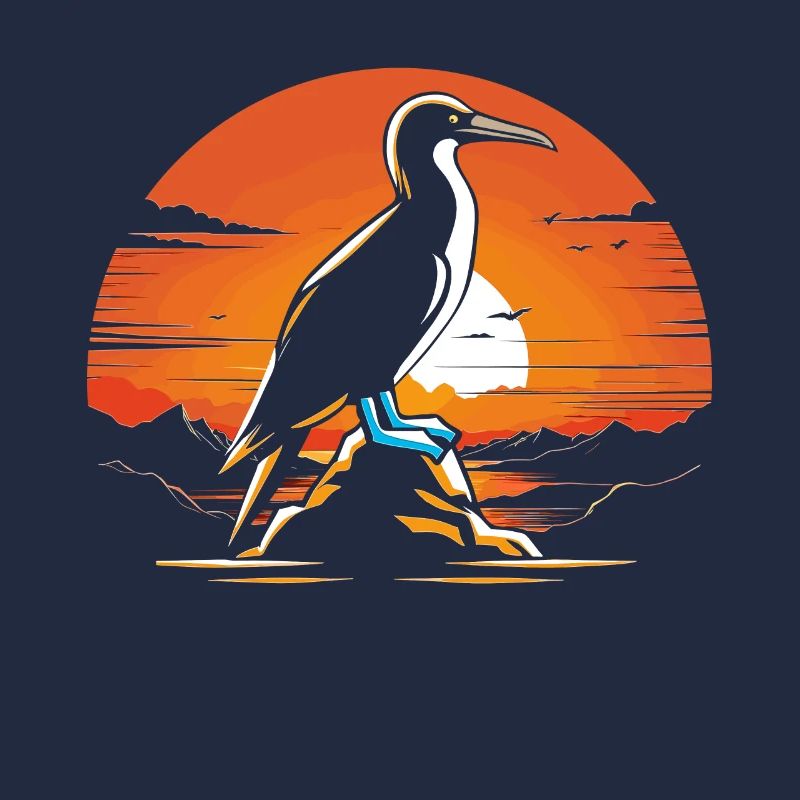 Seevogel Blaufußtölpel