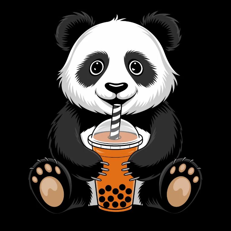 Panda Bear Boba Tea