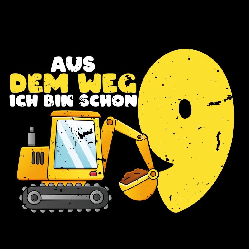 Aus dem Weg ich bin schon 9, Geschenkidee vintage