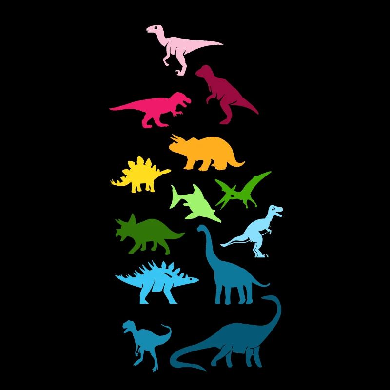 Bunte Dinosaurier