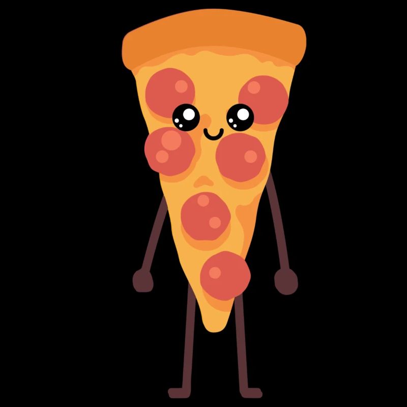 Pizza kawaii lustiges Geschenk