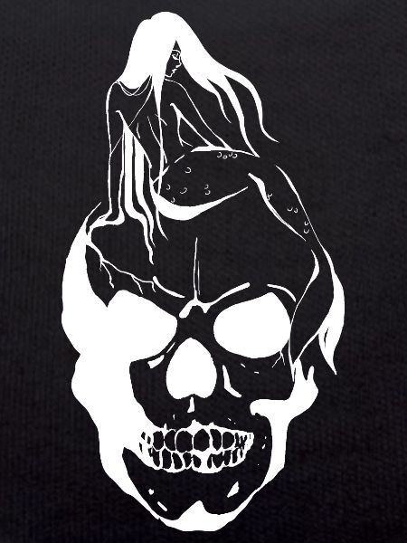 Mermaid on Skull