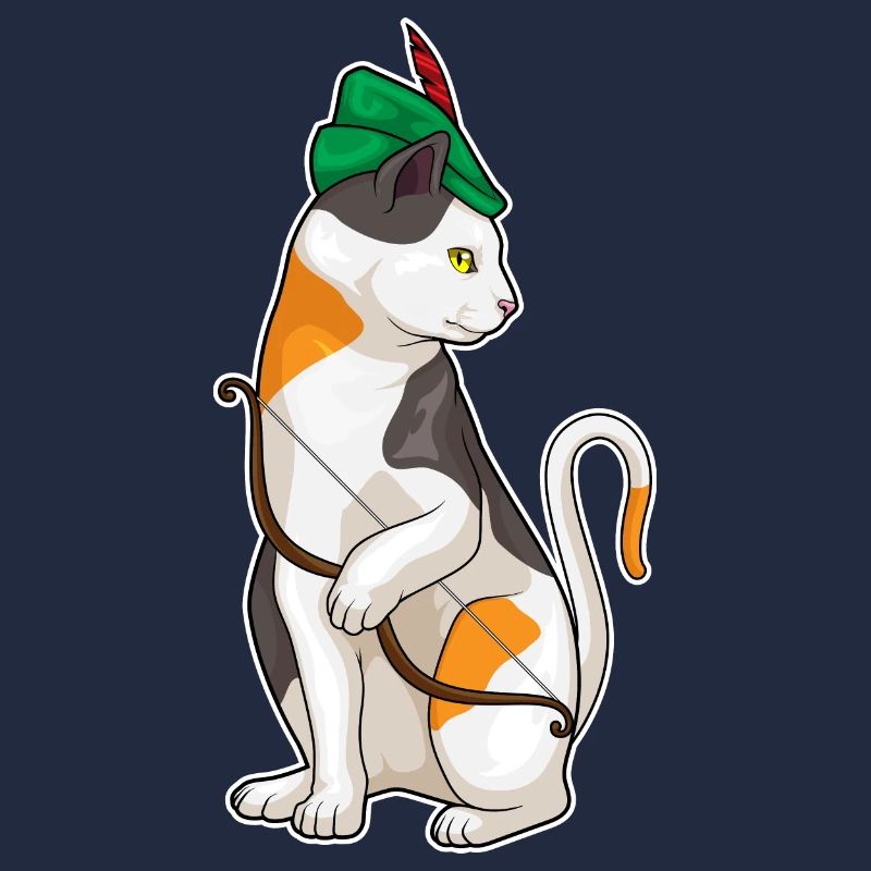 Katze Bogenschütze Bogen