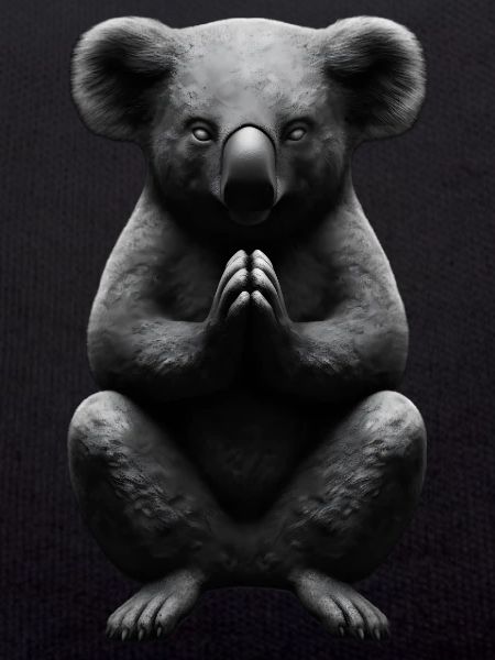 Praying Koala Buddha