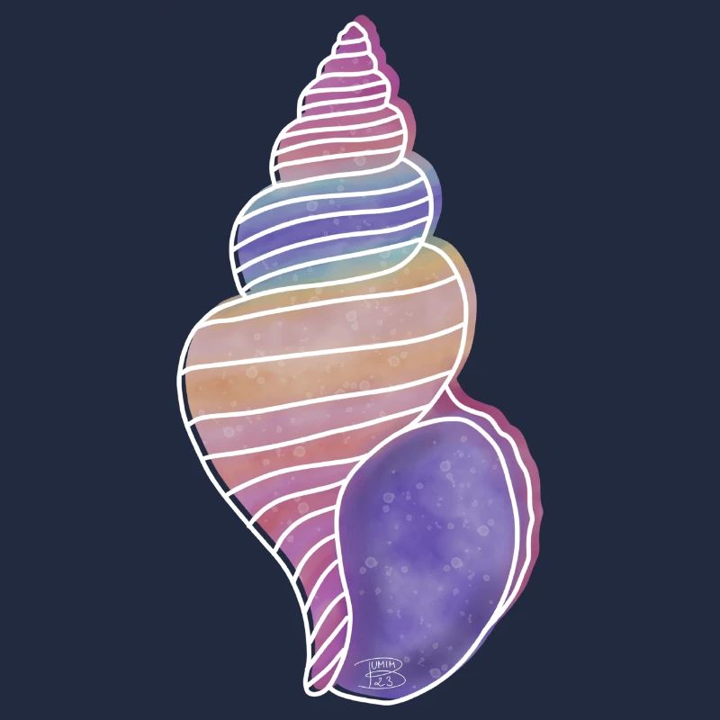 « Snail Shell », Boho Line Art Design, « Shells »
