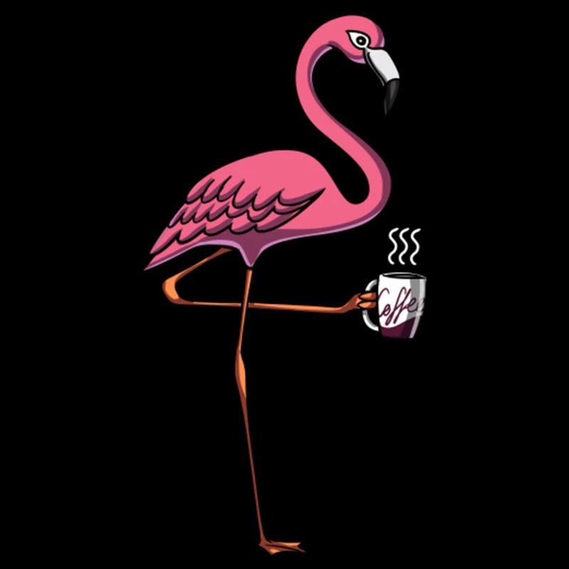 Flamingo Vogel Kaffeeliebhaber