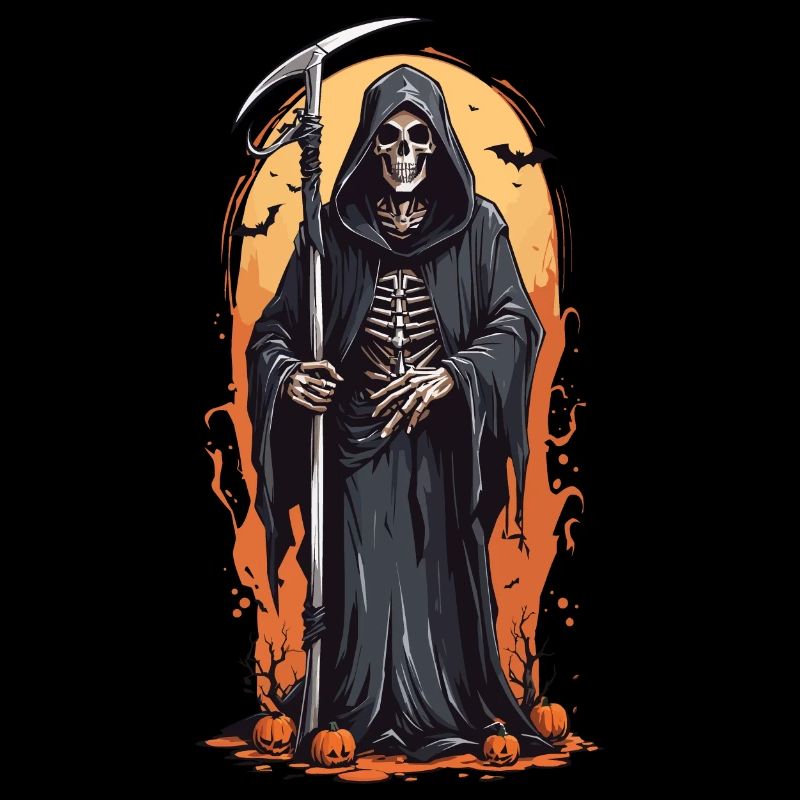Midnight Grim Reaper Shadow for Halloween