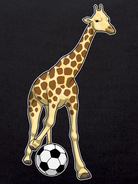 Giraffe Soccer Player Soccer