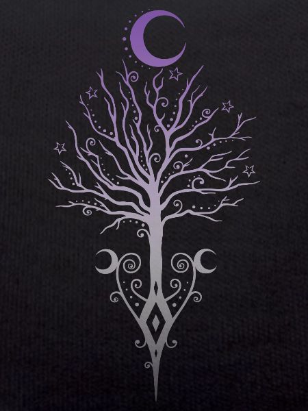 Occult Moon Tree Dark Autumn