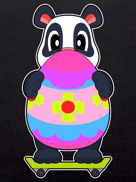 Panda Ostern Skateboard