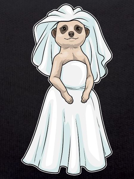 Erdmännchen Braut Schleier Hochzeit