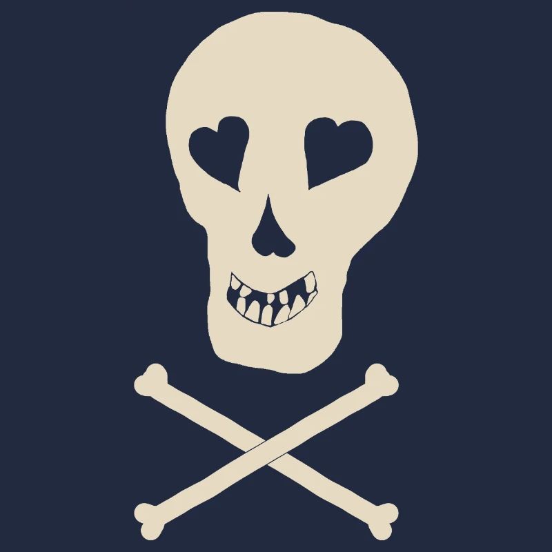Skull mit Knochen