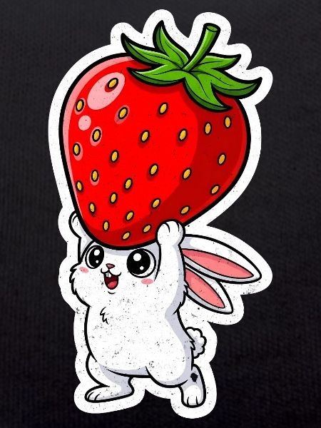 Erdbeere und Hase