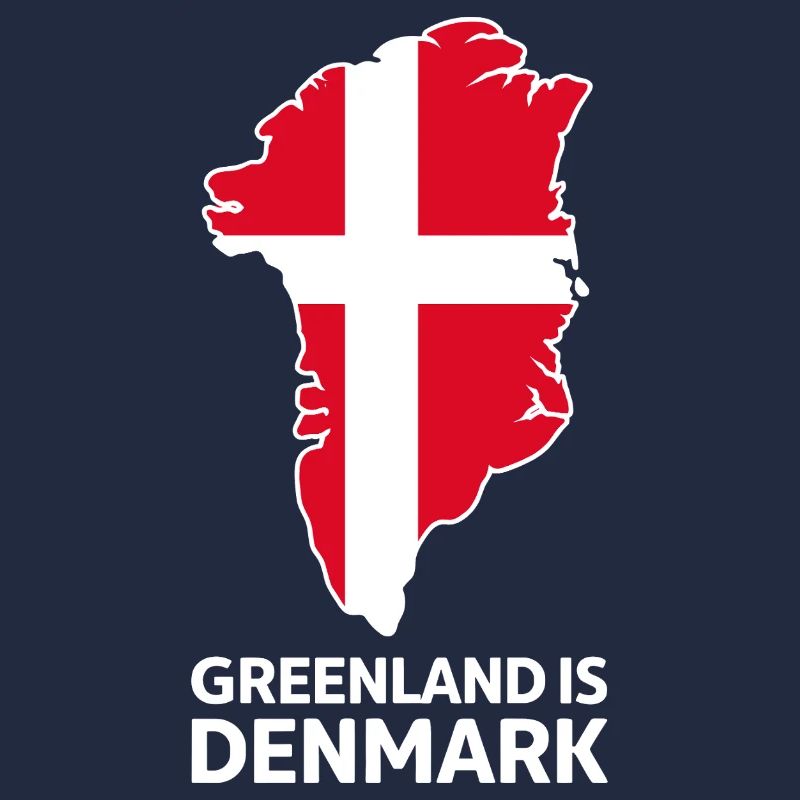 Carte du drapeau Groenland-Danemark