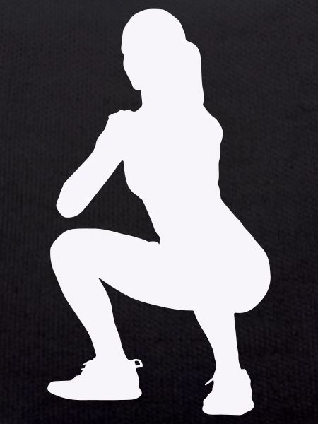 Woman Silhouette Squat