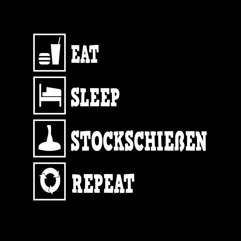 Stick Shooting Stick Shooter Eat Sleep Répéter
