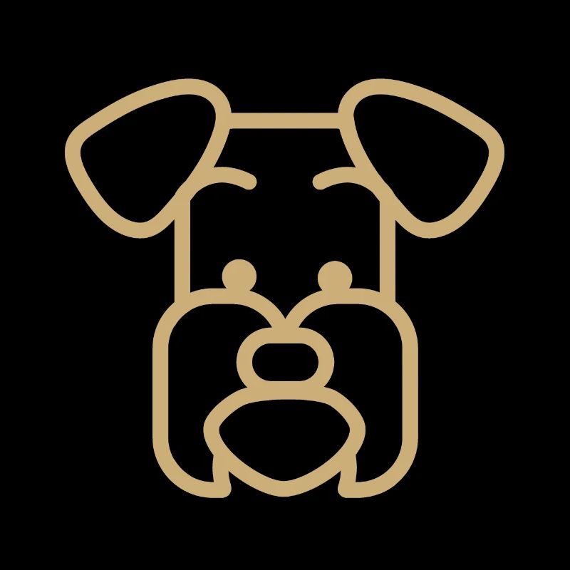 Schnauzer race de chien Polygone visage