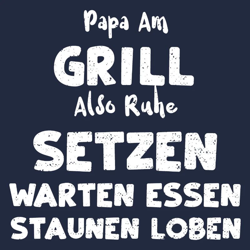 Papa Am Grill Also Ruhe Setzen W...