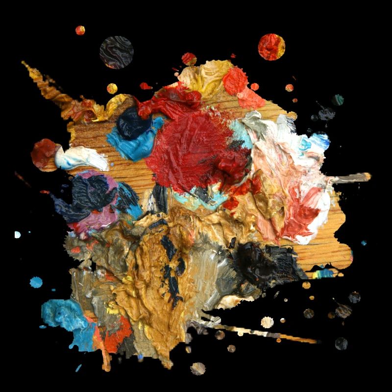 Farbkleckse oder Kunstwerk