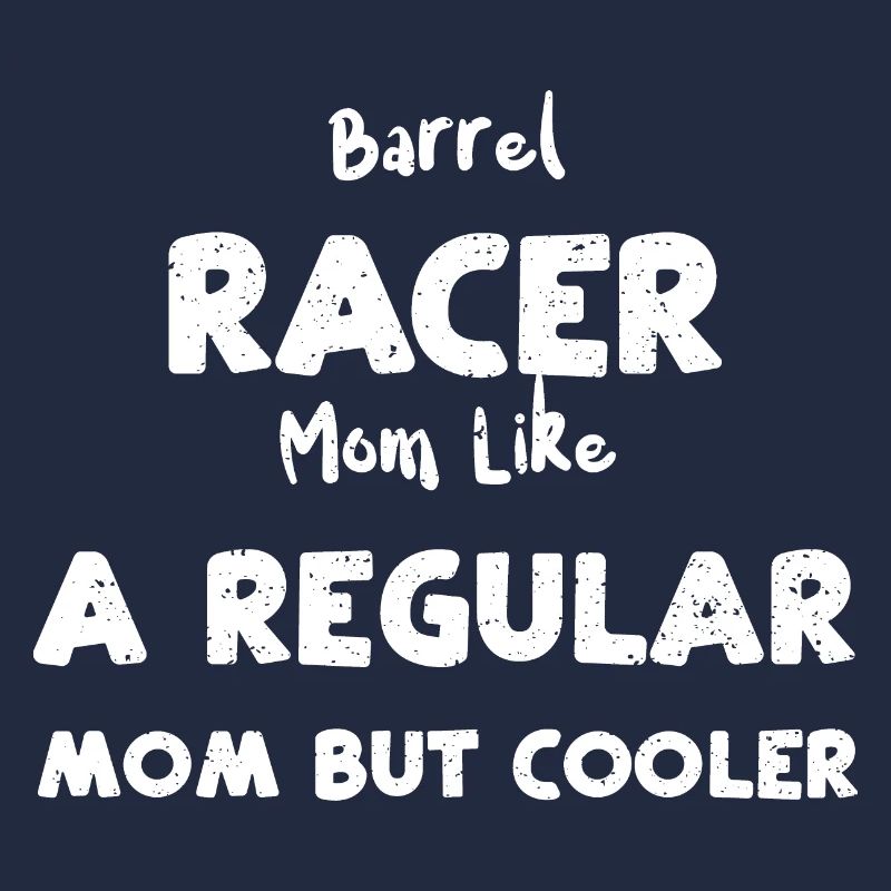 Maman de course de barils comme une habituée...