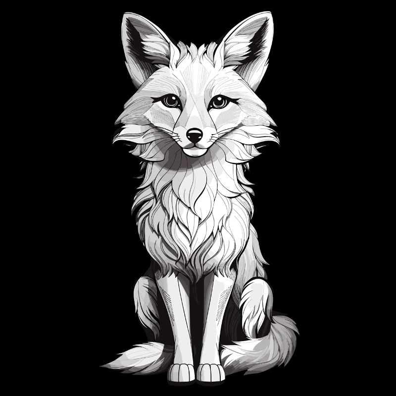 Cute fox forest animal