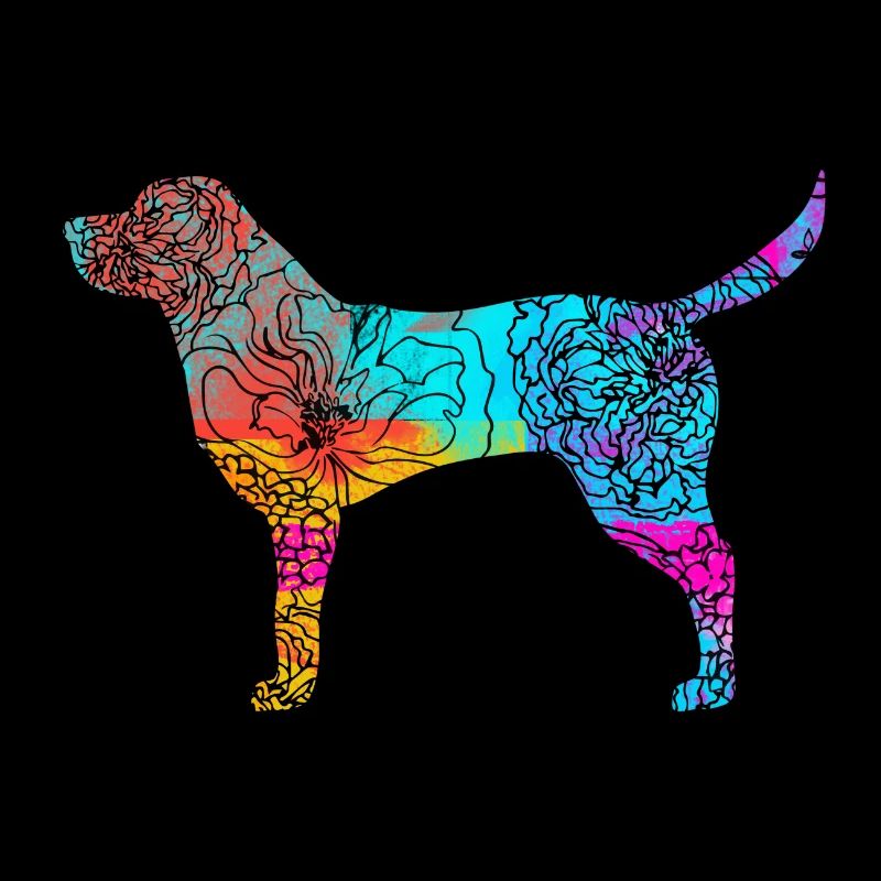 Labrador Retriever Flowers Geschenkidee