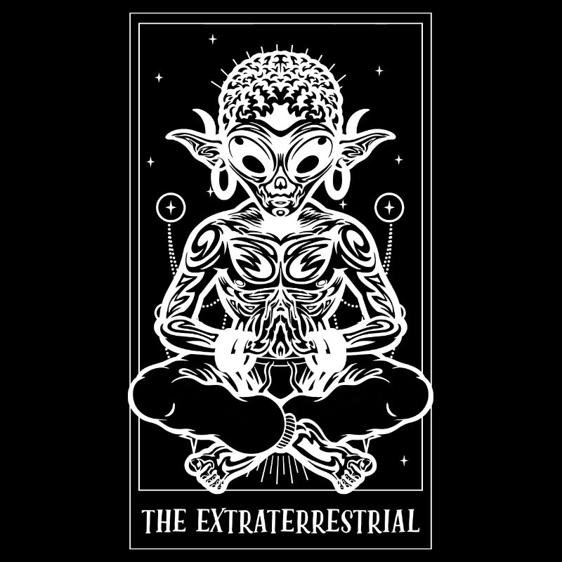 Drôle Le Tarot de Carte de Tarot Extraterrestre