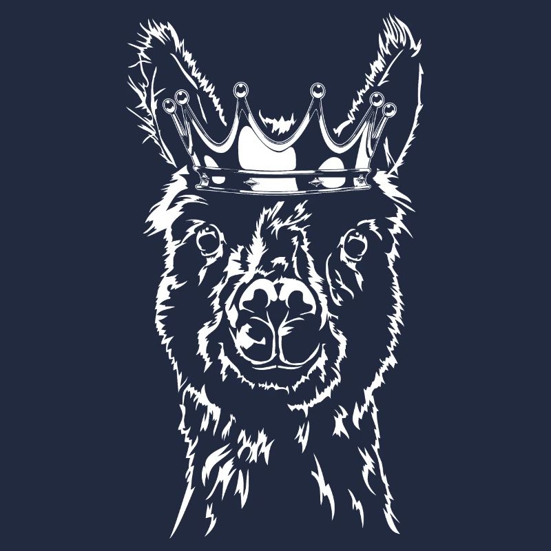 Funny Llama Portrait with Crown Animals Wilsigns