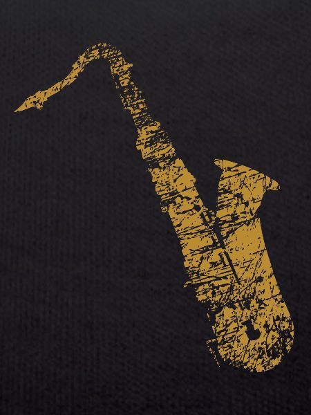 Saxophones doré distressed