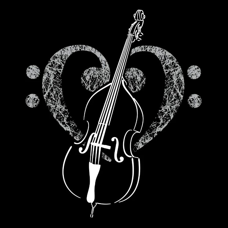 Contrebasse clé de basse