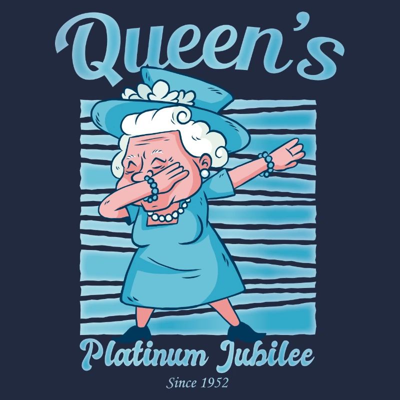 British Queen Dabbing Monarchy Platinum Jubilee