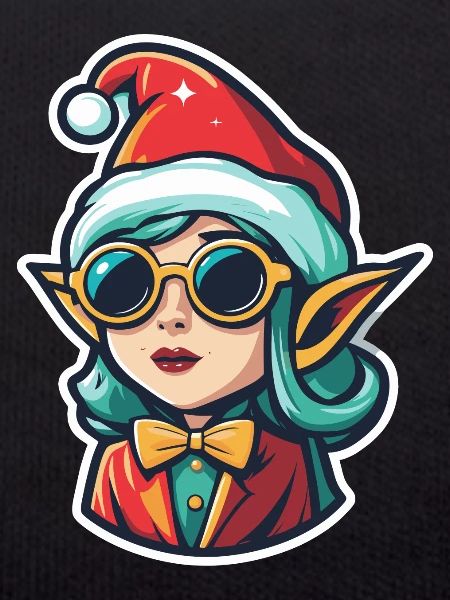 Elf Christmas Drawing
