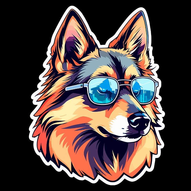 German Shepherd Illustration