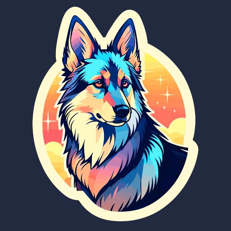 German Shepherd Illustration