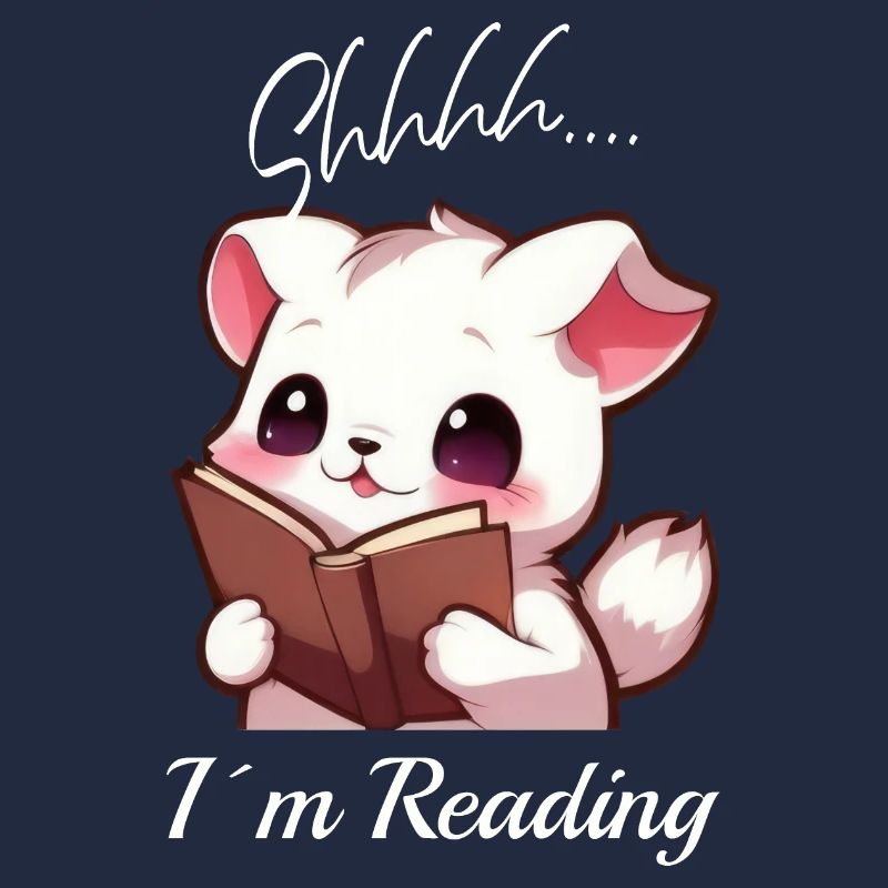 Cat with book