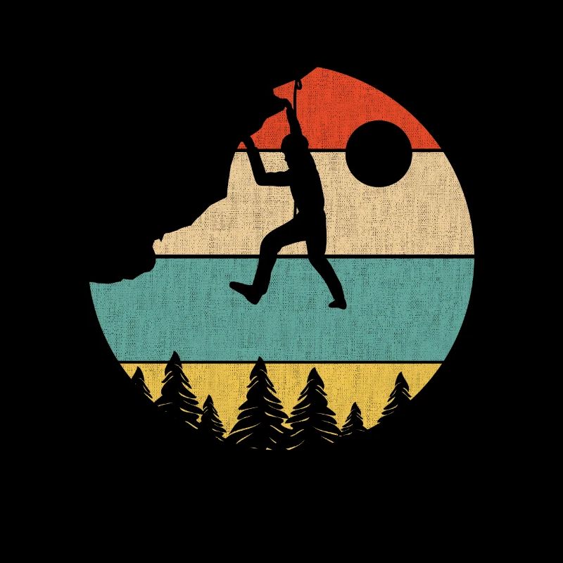 Retro Vintage Climbing- grimpeur grimpeur