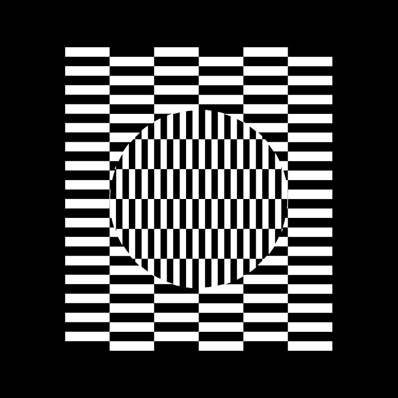 Imagination d'illusion de perception de grille visuelle