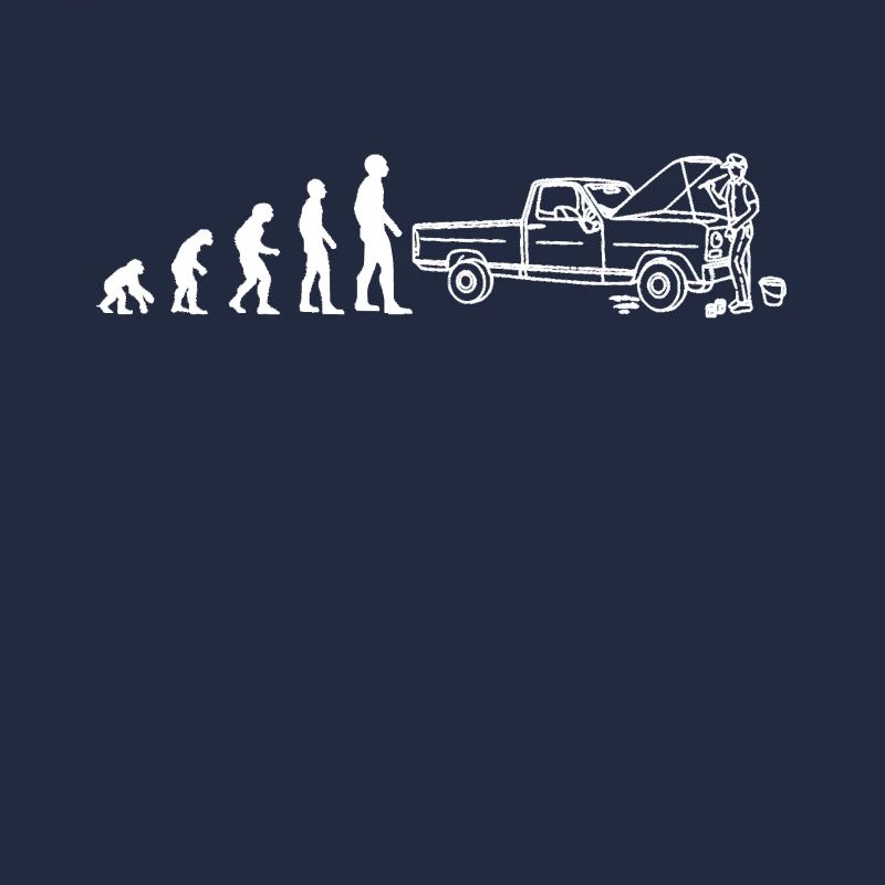 KFZ Mechaniker Werkstatt Evolution - Lustiges