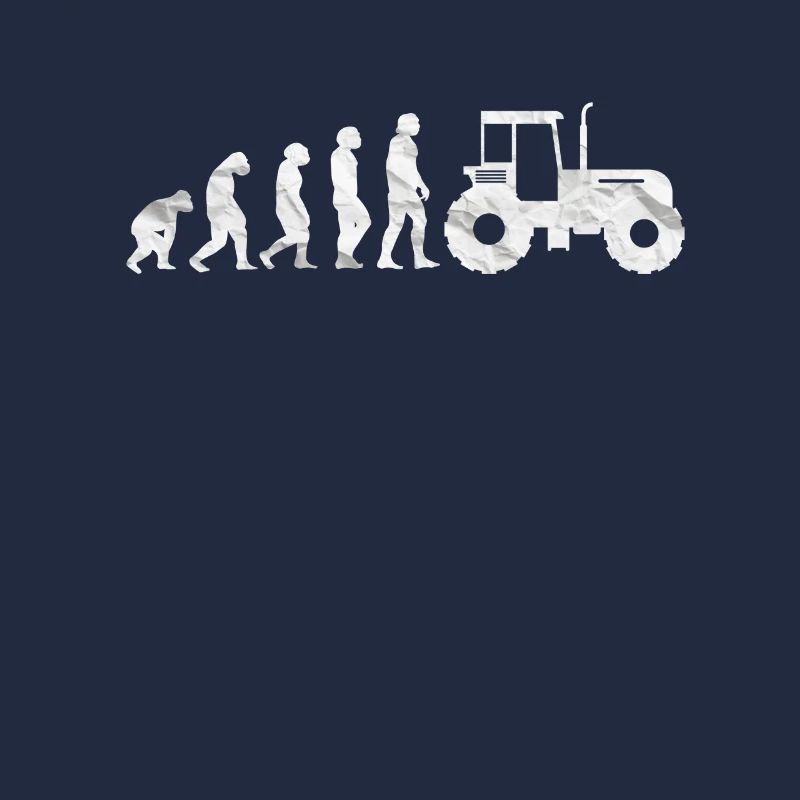 Landwirt Trecker Bauern Traktor Evolution Retro