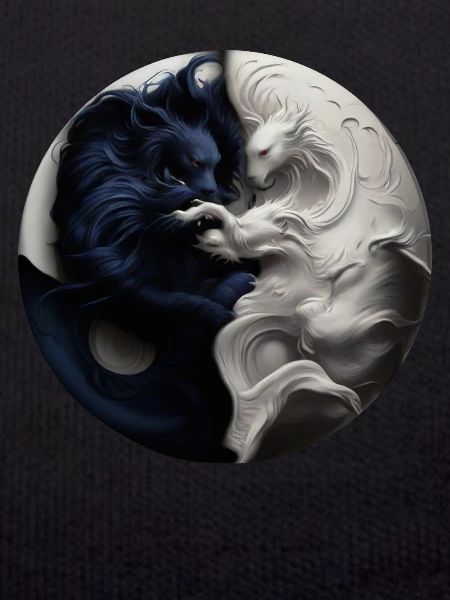 Yin Yang Black White