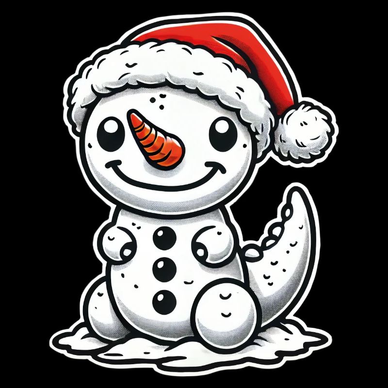 Dino Schneemann Weihnachten