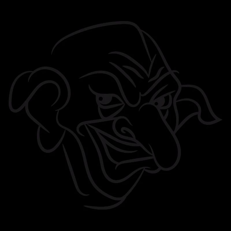 troll gefaehrlich cartoon grimmig maerchen wald fa