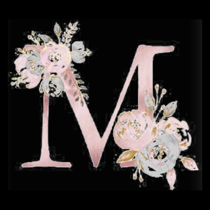 LETTRE M AVEC FLEURS