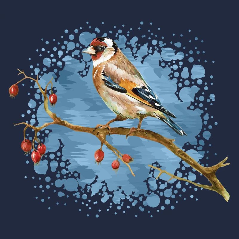 Bunter Vogel