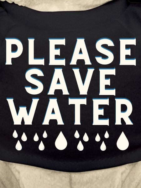 Please save water - watterdrops