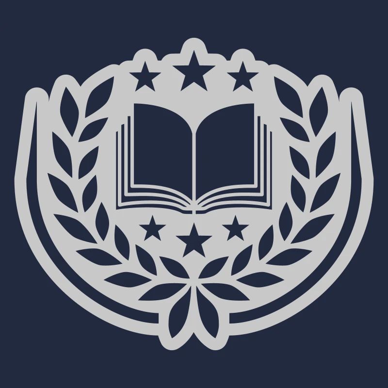 Wappen Buch Sterne Lorbeerkranz