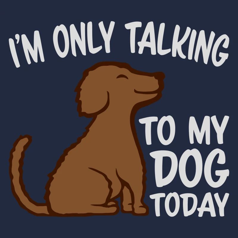 only talking to dog