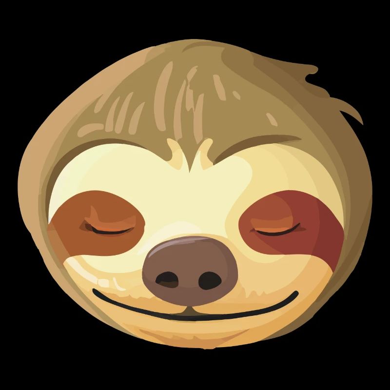 Schlafendes Faultier Gesicht