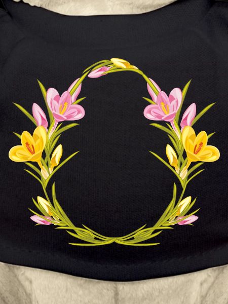 Easter wreath with crocuses