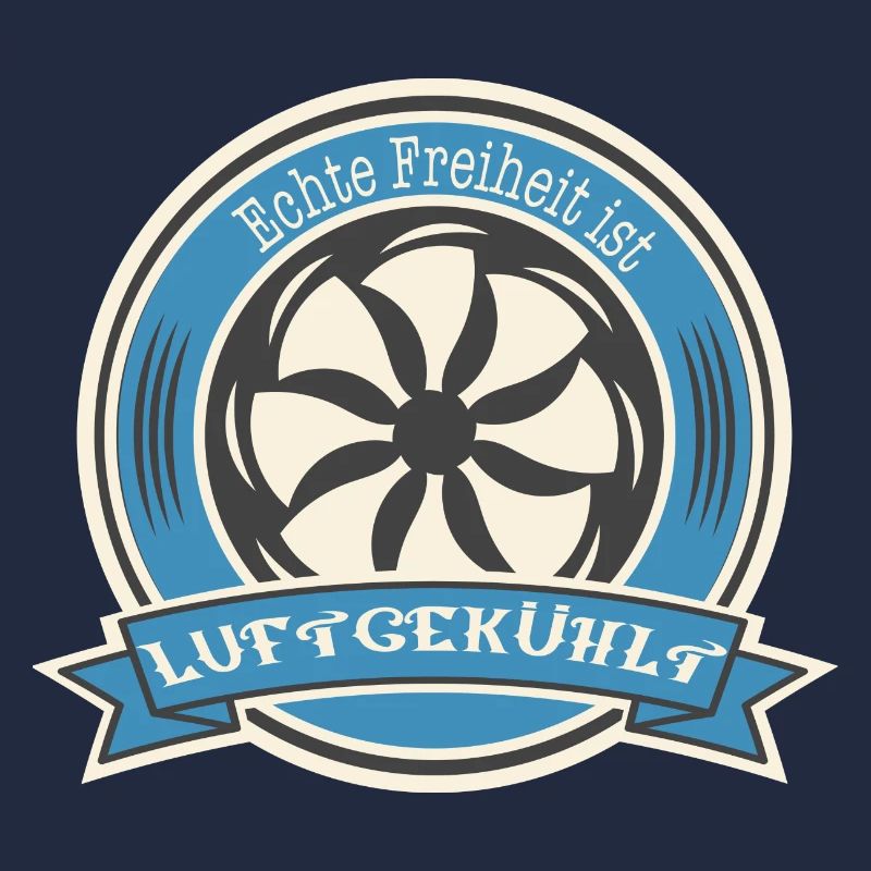 Oldtimer Luftgekühlter Boxermotor Spruch Freiheit
